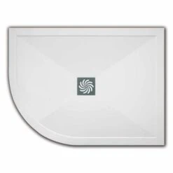 TrayMate Offset Quadrant TM25 Symmetry Shower Tray - 1000 X 800mm - Left Hand