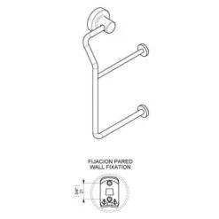 Tecno Project Chrome Double Toilet Roll Holder - Origins Living -Lumibath Shop techno2