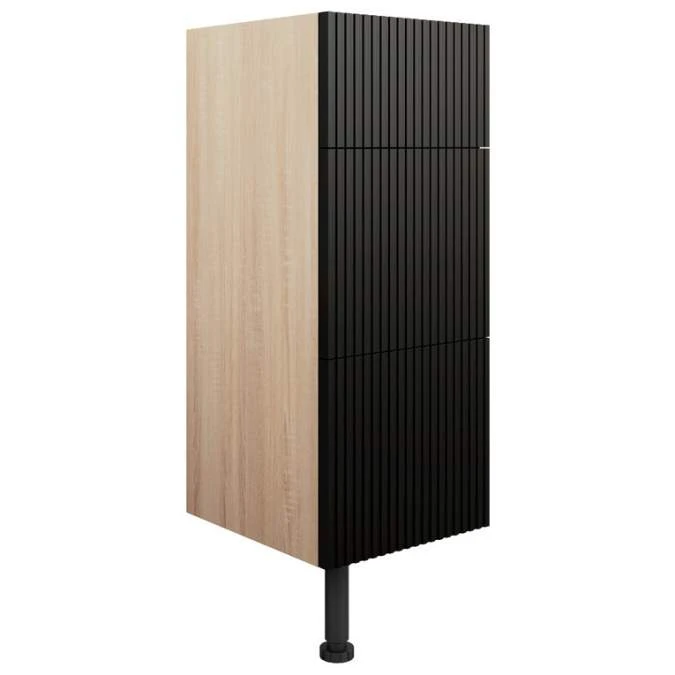 Termonde 300mm 3 Drawer Base Unit - Matt Graphite Grey 1 Termonde 300mm 3 Drawer Base Unit - Matt Graphite Grey