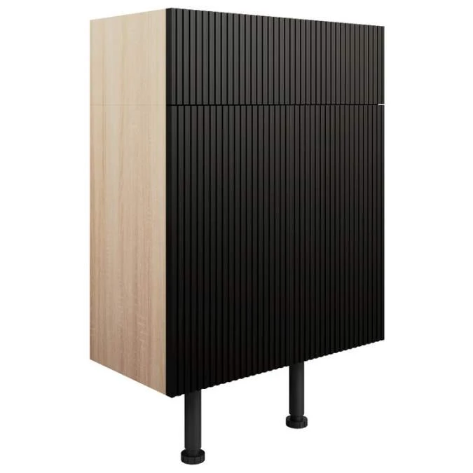 Termonde 600mm 2 Door Basin Unit - Matt Graphite Grey 1 Termonde 600mm 2 Door Basin Unit - Matt Graphite Grey