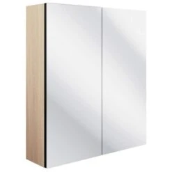 Termonde 600mm 2 Door Mirrored Wall Unit - Matt Graphite Grey