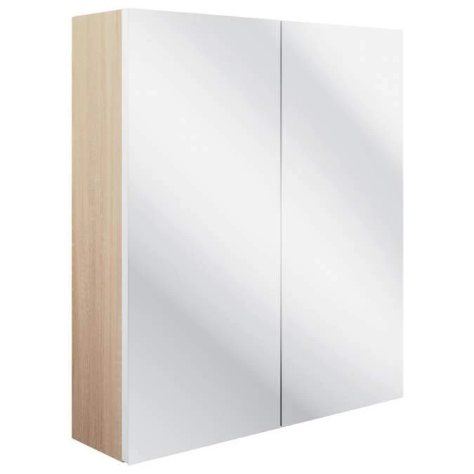 Termonde 600mm 2 Door Mirrored Wall Unit - Matt White 1 Termonde 600mm 2 Door Mirrored Wall Unit - Matt White