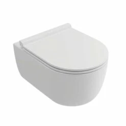 Velino Short Projection Rimless Wall Hung Pan Including Soft Close Seat - Tissino