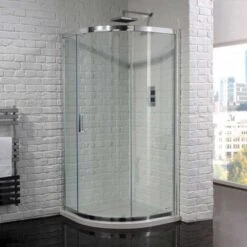 Aquadart Venturi 6 1200 X 800mm Single Door Offset Quadrant Shower Enclosure