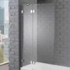 Aquadart Venturi 8 Hinged Bath Shower Screen - 1500 X 1000mm