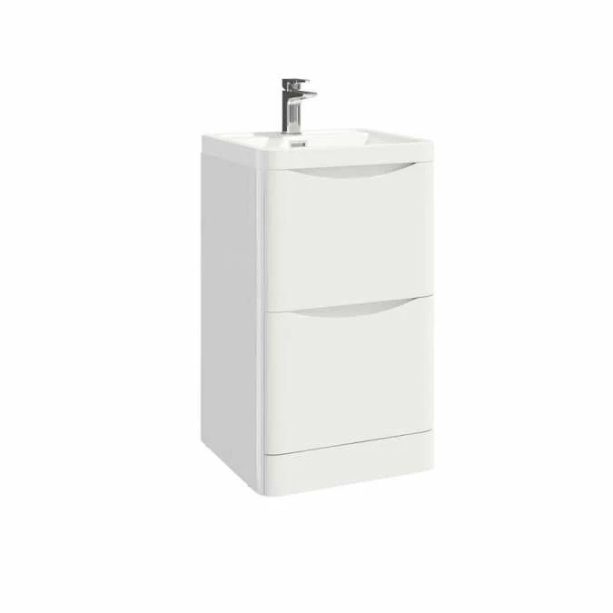 Bella 500 Floor Cabinet In White - Scudo 1 Bella 500 Floor Cabinet In White - Scudo