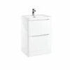 Bella 600 Floor Cabinet In White - Scudo