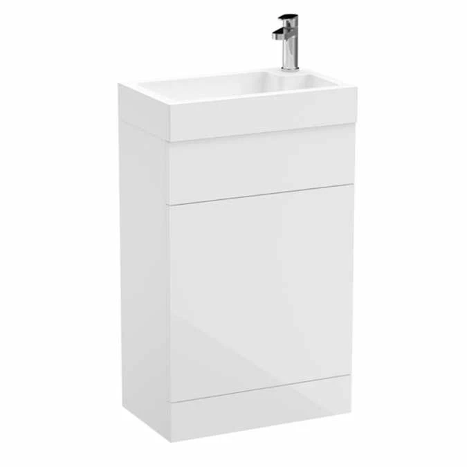 Athena Vault 2 In 1 WC & Gloss White Slimline Reduced Depth Vanity Unit 2 Athena Vault 2 In 1 WC & Gloss White Slimline Reduced Depth Vanity Unit - Image 2