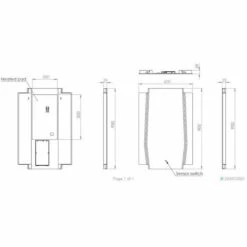 HIB Maxim LED Bathroom Mirror 900 X 600mm 7 HIB Maxim LED Bathroom Mirror 900 X 600mm -Lumibath Shop wMaxim 60 Sizes