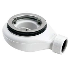 Essenza Grey Slate Shower Tray - Cut To Size -Lumibath Shop wWASTE LOOK 1