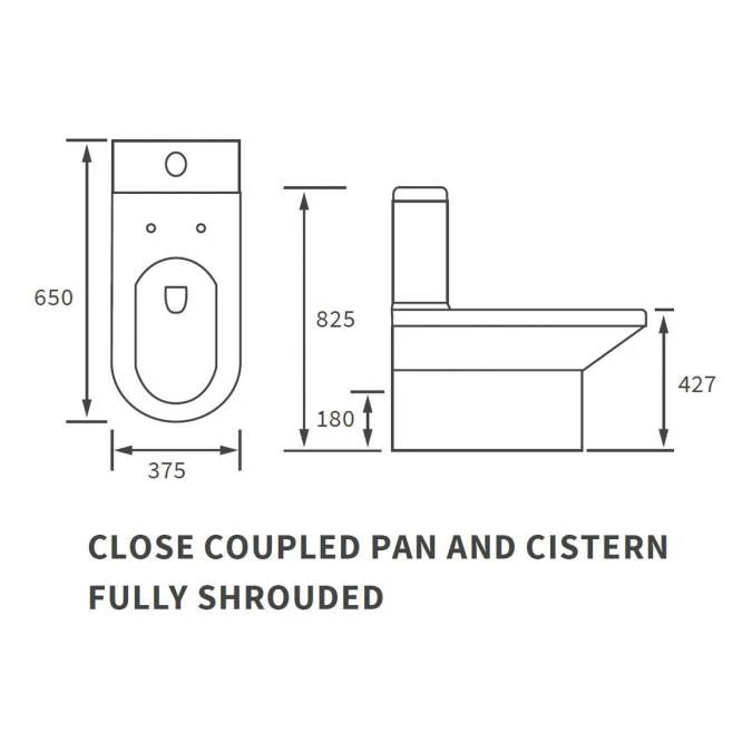 Whistle Closed Coupled Fully Shrouded Toilet & Soft Close Seat 2 Whistle Closed Coupled Fully Shrouded Toilet & Soft Close Seat - Image 2