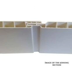 Neptune 250 White Gloss Planked Ceiling Panels - PVC Plastic Ceiling Cladding - 2.6m - 4 Pack -Lumibath Shop white planked join