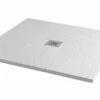 MX Minerals 900 X 900mm Ice White Slate Effect Square Shower Tray