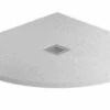 MX Minerals 800 X 800mm Ice White Slate Effect Quadrant Shower Tray