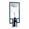 Nuie Wall Hung Toilet Fixing Frame With Round Flush Button