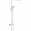 The White Space Square Dual Head Shower Set - Chrome