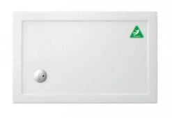 Zamori Anti-Slip Rectangular Shower Tray - 1000 X 900 - Corner Waste - Z1168A