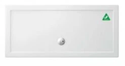 Zamori Anti-Slip Rectangular Shower Tray - 1500 X 700 - Central Waste - Z1179A