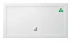 Zamori Anti-Slip Rectangular Shower Tray - 1500 X 800 - Central Waste - Z1181A
