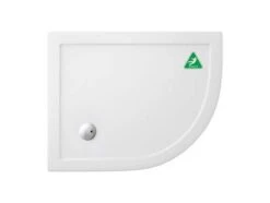 Zamori Anti-Slip Offset Quadrant - 1000 X 800 - Right Hand Shower Tray - Z1200A