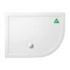 Zamori Anti-Slip Offset Quadrant - 1200 X 900 - Right Hand Shower Tray - Z1204A