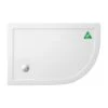 Zamori Anti-Slip Offset Quadrant - 1200 X 800 - Right Hand Shower Tray - Z1202A