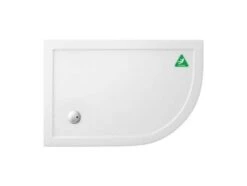 Zamori Anti-Slip Offset Quadrant - 1200 X 800 - Right Hand Shower Tray - Z1202A